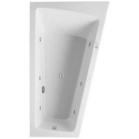 Duravit Paiova Whirlwanne 170 x 100 cm mit Jet System, Rückenschräge rechts