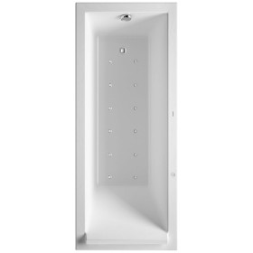 Duravit Starck Rechteck Whirlwanne 170 x 70 cm mit Combi-System E, einer Rückenschräge