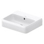 Duravit Qatego Waschtisch 50 x 42 cm, ohne Hahnloch, mit HygieneGlace