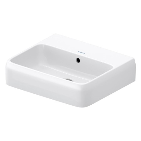 Duravit Qatego Waschtisch 50 x 42 cm, ohne Hahnloch, mit HygieneGlace