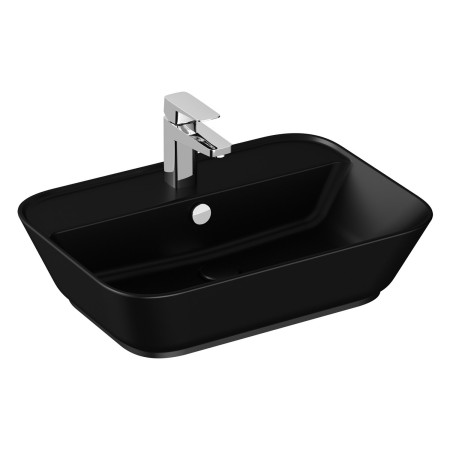 Vitra Options Geo Aufsatzwaschtisch 59,5 x 42,5 cm, mit Überlaufloch, freistehend