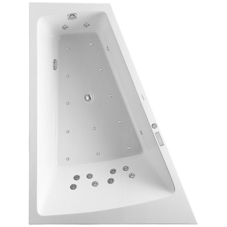 Duravit Paiova Whirlwanne 180 x 140 cm mit Combi-System E, Rückenschräge links