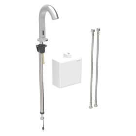 Geberit Piave Waschtischarmatur Standmontage, Batteriebetrieb, mit AP-Funktionsbox