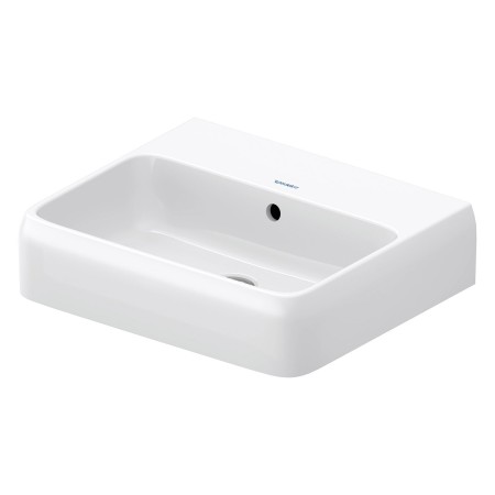 Duravit Qatego Waschtisch 50 x 42 cm geschliffen, ohne Hahnloch, mit HygieneGlace