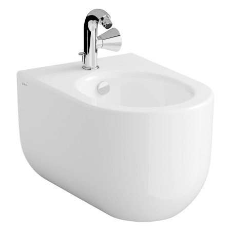 VitrA Liquid Wand-Bidet, 1 Hahnloch und Überlaufloch