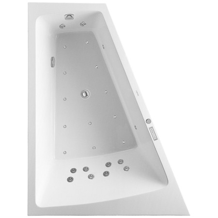 Duravit Paiova Whirlwanne 170 x 130 cm mit Combi-System E, Rückenschräge links