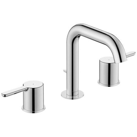 Duravit C.1 3-Loch Waschtischarmatur mit Zugstangen-Ablaufgarnitur 14 cm