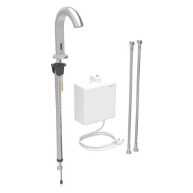 Geberit Piave Waschtischarmatur Standmontage, Netzbetrieb, mit AP-Funktionsbox