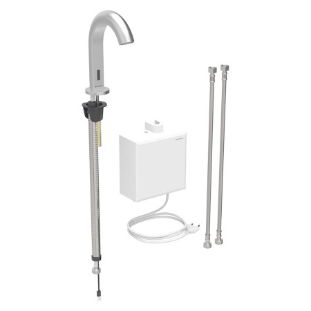 Geberit Piave Waschtischarmatur Standmontage, Netzbetrieb, mit AP-Funktionsbox