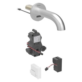 Geberit Piave Waschtischarmatur Wandmontage, Netzbetrieb, für UP-Funktionsbox