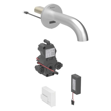 Geberit Piave Waschtischarmatur Wandmontage, Batteriebetrieb, für UP-Funktionsbox