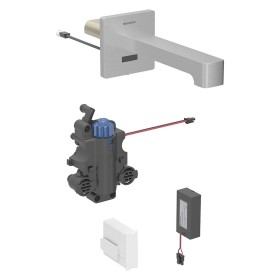 Geberit Brenta Waschtischarmatur Wandmontage, Batteriebetrieb, für UP-Funktionsbox