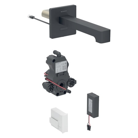 Geberit Brenta Waschtischarmatur Wandmontage, Batteriebetrieb, für UP-Funktionsbox