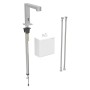Geberit Brenta Waschtischarmatur Standmontage, Batteriebetrieb, mit AP-Funktionsbox