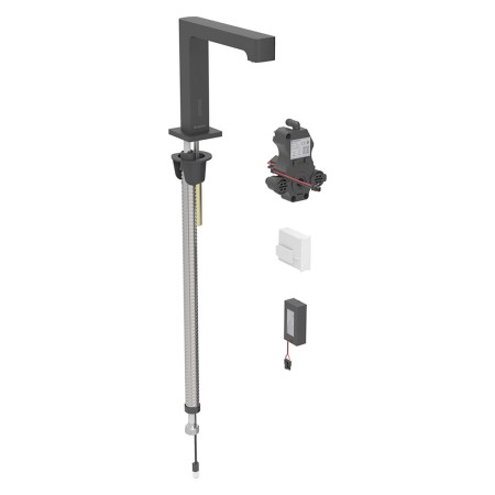 Geberit Brenta Waschtischarmatur Standmontage, Batteriebetrieb, mit AP-Funktionsbox