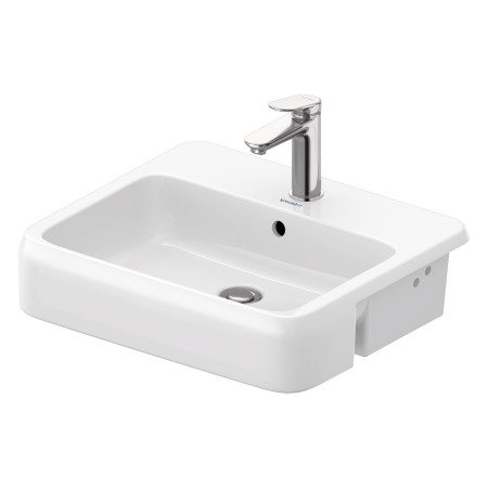 Duravit Qatego Halbeinbauwaschtisch 55 x 47 cm