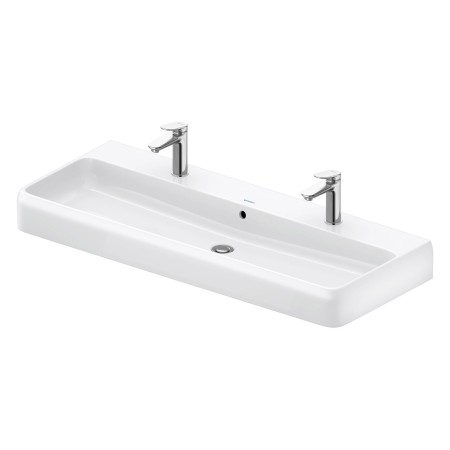 Duravit Qatego Waschtisch 120 x 47 cm, 2x 1 Hahnloch
