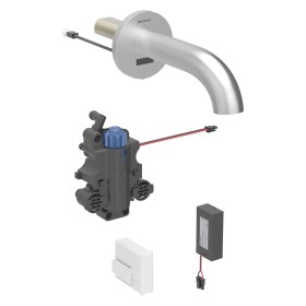 Geberit Piave Waschtischarmatur Wandmontage, Batteriebetrieb, für UP-Funktionsbox