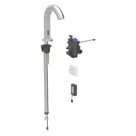 Geberit Piave Waschtischarmatur Standmontage, Batteriebetrieb, für UP-Funktionsbox