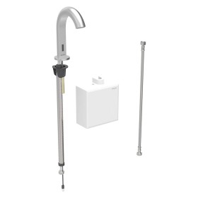 Geberit Piave Waschtischarmatur Standmontage, Batteriebetrieb, mit AP-Funktionsbox