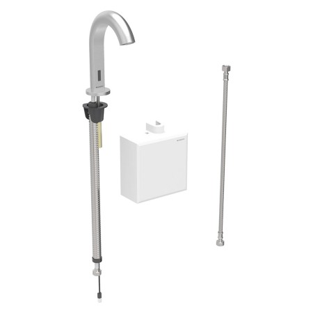 Geberit Piave Waschtischarmatur Standmontage, Batteriebetrieb, mit AP-Funktionsbox