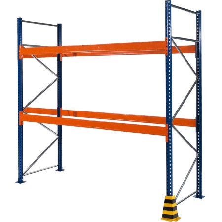 PALETTENREGAL GRUNDELEMENT 3m hoch - 2.7m breit - 110cm tief 9 Palettenplätze