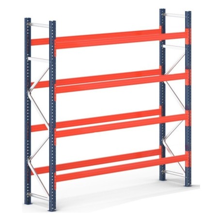 PALETTENREGAL GRUNDELEMENT 6m hoch - 2.7m breit - 110cm tief 15 Palettenplätze