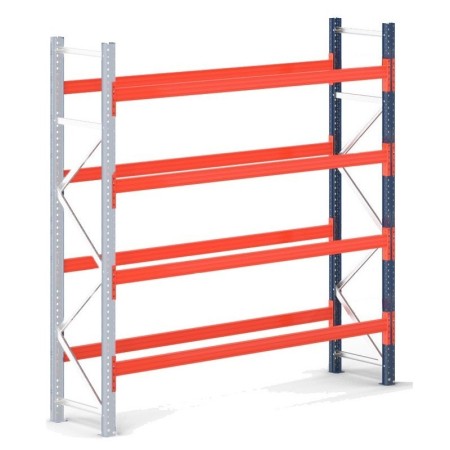 PALETTENREGAL ANBAUELEMENT 6m hoch - 2.7m breit - 110cm tief 15 Palettenplätze