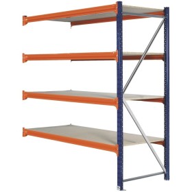 LAGERREGAL ANBAUELEMENT 2m hoch - 1.8m breit - 80cm tief - 4 Ebene LAGERREGAL ANBAUELEMENT 2m hoch - 1.8m breit - 80cm tief - 4 Ebene