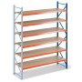 LAGERREGAL ANBAUELEMENT 4m hoch - 1.8m breit - 80cm tief - 6 Ebene