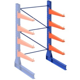 KRAGARMREGAL EINSEITIG ANBAUELEMENT 4m hoch - 80cm armtiefe - 1.1m breit KRAGARMREGAL EINSEITIG ANBAUELEMENT 4m hoch - 80cm armtiefe - 1.1m breit