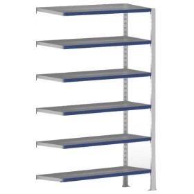 EVOLUTION ANBAUREGAL 2.5m hoch - 40cm tief - 100cm breit - 6 Ebene, grau EVOLUTION ANBAUREGAL 2.5m hoch - 40cm tief - 100cm breit - 6 Ebene, grau