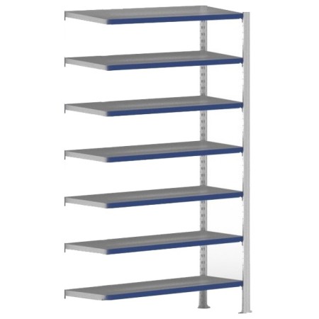 EVOLUTION ANBAUREGAL 3m hoch - 40cm tief - 100cm breit - 7 Ebene, grau