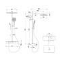Villeroy & Boch Infinity Showers Duschsystem mit 3 Funktionen für Wandmontage