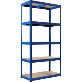 SCHWERLASTREGAL 880kg - 176cm hoch - 90cm breit - 45cm tief - 5 Ebene - Blau SCHWERLASTREGAL 880kg - 176cm hoch - 90cm breit - 45cm tief - 5 Ebene - Blau