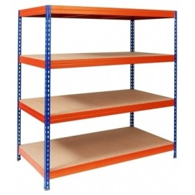 WEITSPANNREGAL 2000kg - 176cm hoch - 160cm breit - 60cm tief - 4 Ebene - Blau WEITSPANNREGAL 2000kg - 176cm hoch - 160cm breit - 60cm tief - 4 Ebene - Blau