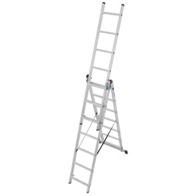 Mehrweckleiter 3-teilig, 3 x 7 Sprossen Mehrweckleiter 3-teilig, 3 x 7 Sprossen