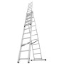 Mehrweckleiter 3-teilig, 3 x 11 Sprossen
