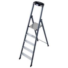 Monto Stufen-Stehleiter SePro S eloxiert 5 Stufen Monto Stufen-Stehleiter SePro S eloxiert 5 Stufen