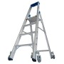 Stabilo Stufen-Stehleiter, fahrbar 4 Stufen