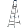 Stabilo Stufen-Stehleiter, fahrbar 8 Stufen