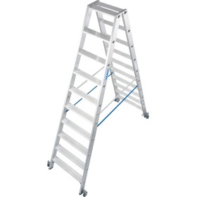 Stabilo Stufen-Doppelleiter, fahrbar 2x10 Stufen Stabilo Stufen-Doppelleiter, fahrbar 2x10 Stufen