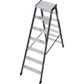 Monto Stufen-Doppelleiter SePro D eloxiert 2x7 Stufen Monto Stufen-Doppelleiter SePro D eloxiert 2x7 Stufen