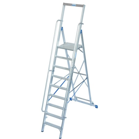 Stabilo Stufen-Stehleiter mit großer Standplattform 9 Stufen