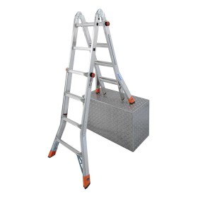 TeleMatic Sprossen-Gelenk-Teleskopleiter 4 x 4 Sprossen TeleMatic Sprossen-Gelenk-Teleskopleiter 4 x 4 Sprossen