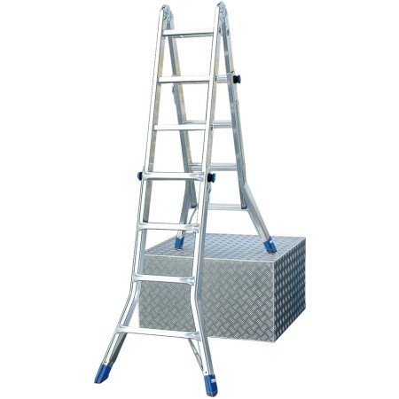 Stabilo Sprossen-Gelenk-Teleskopleiter 4 x 4 Sprossen