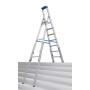 STABILO Teleskop-Stufen-StehLeiter, 7 Stufen