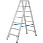 Stabilo Doppelleiter mit R13-Stufen, 2 x 7 Stufen