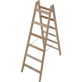 Sprossen-Doppeleiter (Holz) 2x6 Sprossen