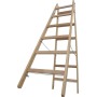 Sprossen-Doppeleiter (Holz) 2x6 Sprossen